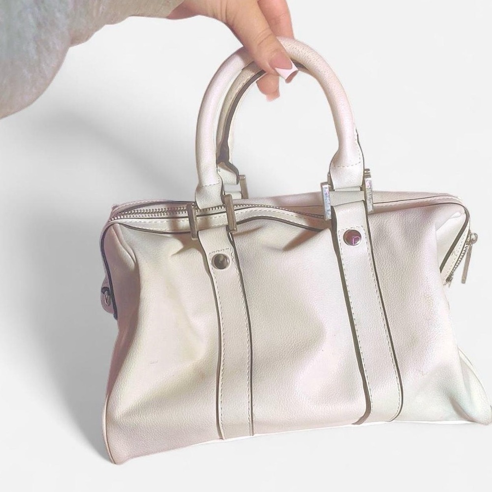 White Leather Shoulder Bag